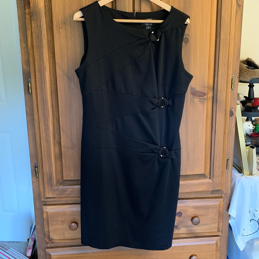 Style & Co black ponte knit dress size 14